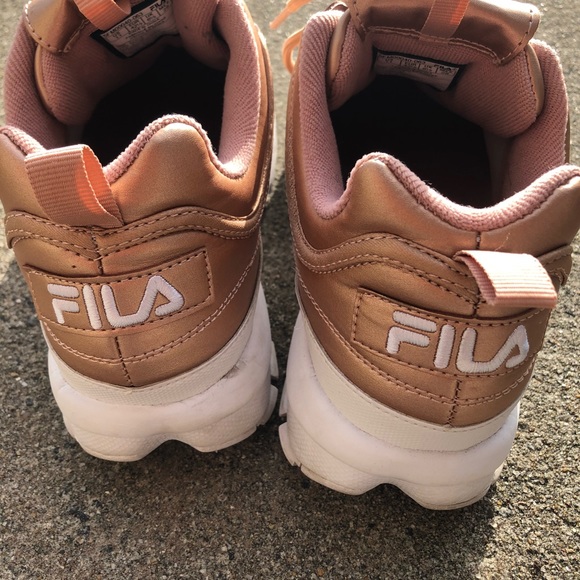 ❌Rose Gold Chunky Fila Disruptors Size 11 - Picture 5 of 8